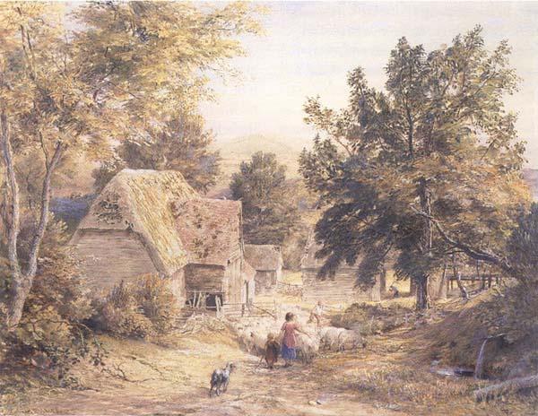 Samuel Palmer A Farmyard near Princes Risborough,Bucks France oil painting art